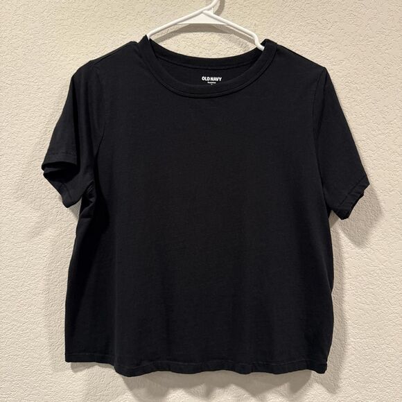 Cropped black tee - Picture 1 of 2